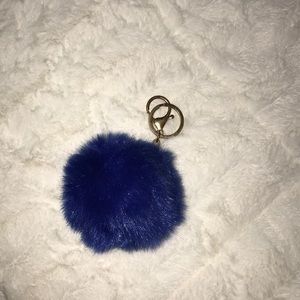 Blue Fuffy Keychain